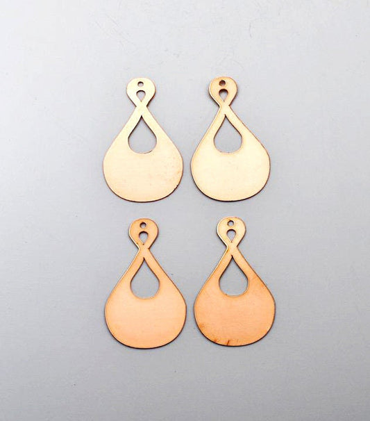 Copper Blanks - 253# Drop copper blank - 24 Gauge, Solid