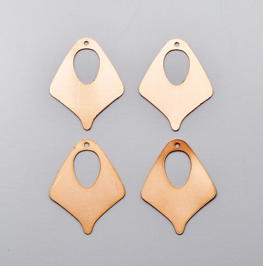 Copper Blanks - 267# Drop copper blank 24 Gauge, Solid