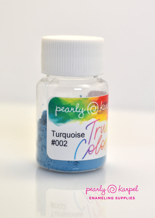Paints - True Colors Paints For Enamels - Turquoise 002 Lead Free