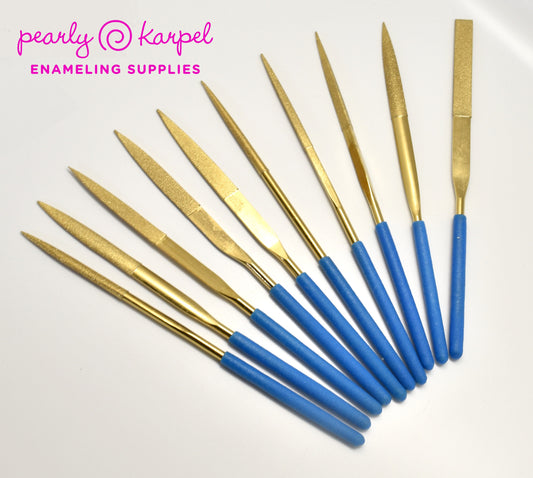 Enameling Supplies Diamond File 10Pc Set