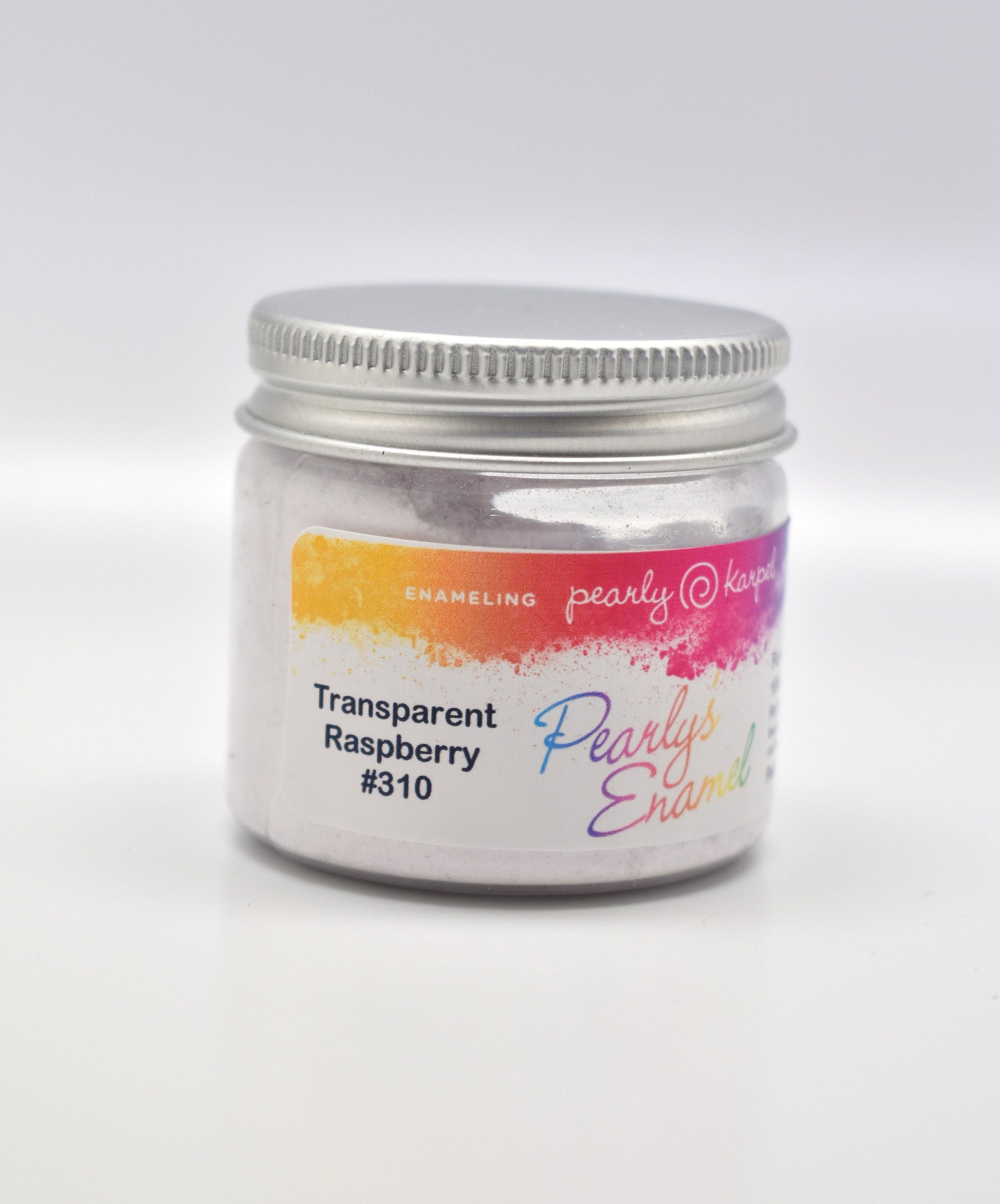 Pearly's Enamel Powder No. 310 Transparent Raspberry 3oz. (85gr.) Great for torch/kiln/Cloisonné and Wet Packing Enameling