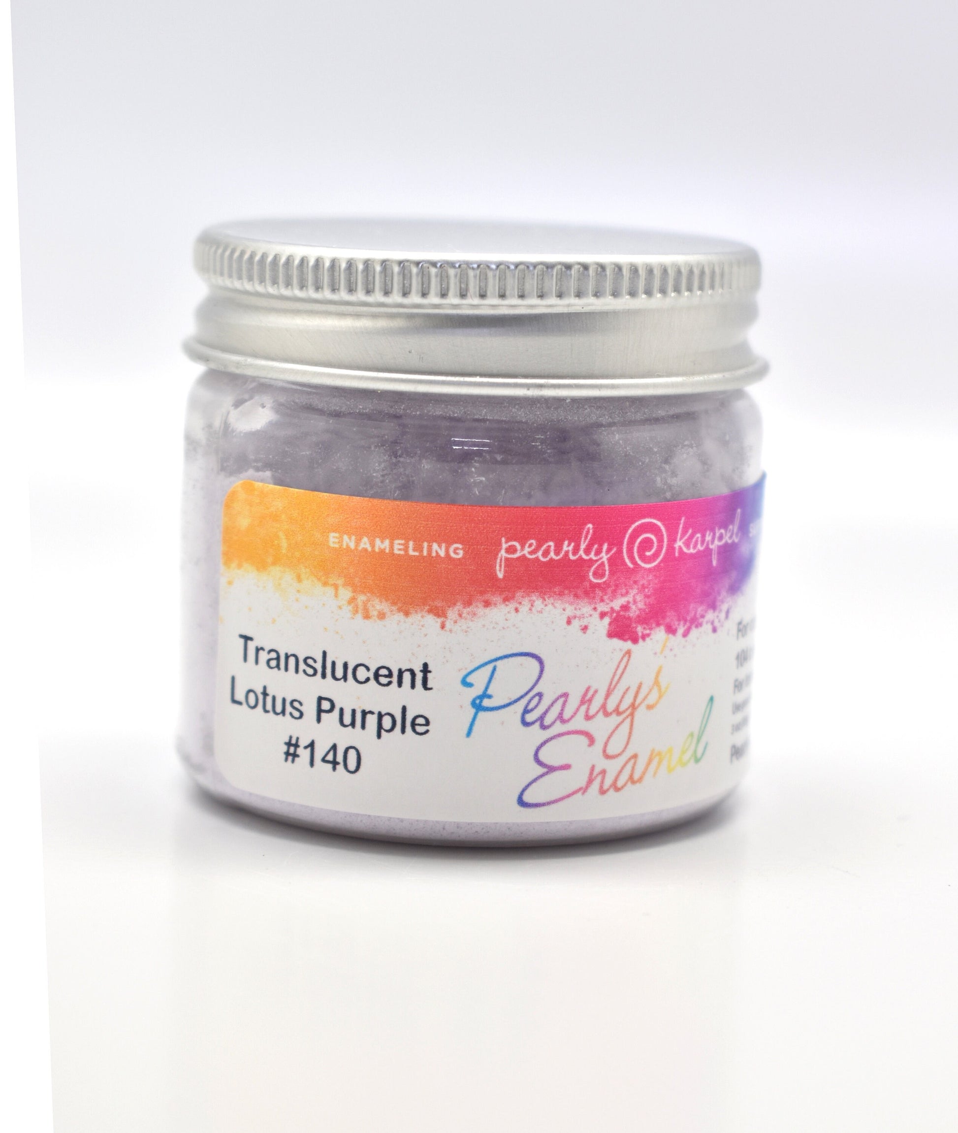 Pearly's Enamel Powder No. 140 Translucent Lotus Purple 3oz. (85gr.) Great for torch/kiln/Cloisonné and Wet Packing Enameling