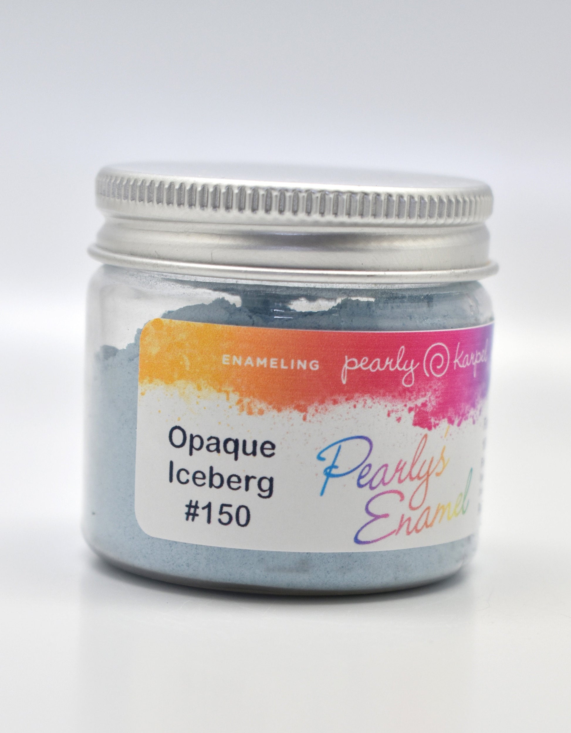 Pearly's Enamel Powder No. 150 Opaque Iceberg 3oz. (85gr.) Great for torch/kiln/Cloisonné and Wet Packing Enameling