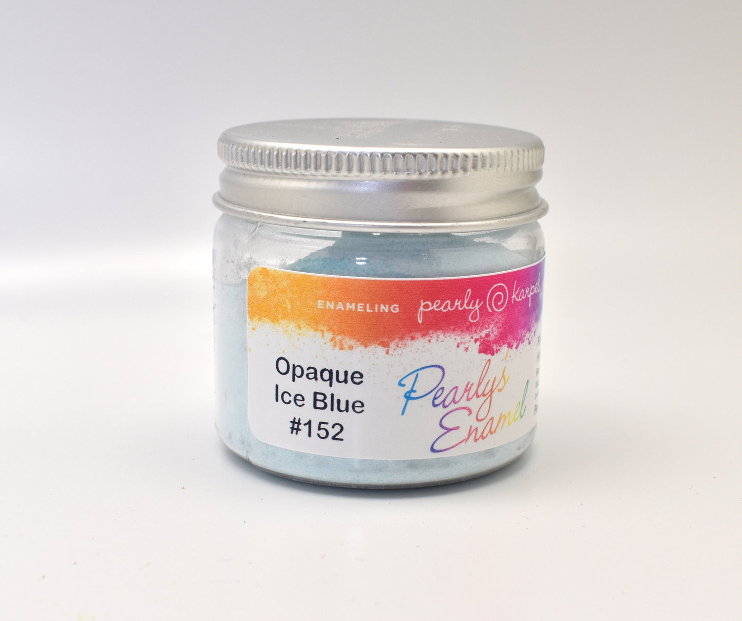Pearly's Enamel Powder No. 152 Opaque Ice Blue 3oz. (85gr.) Great for torch/kiln/Cloisonné and Wet Packing Enameling