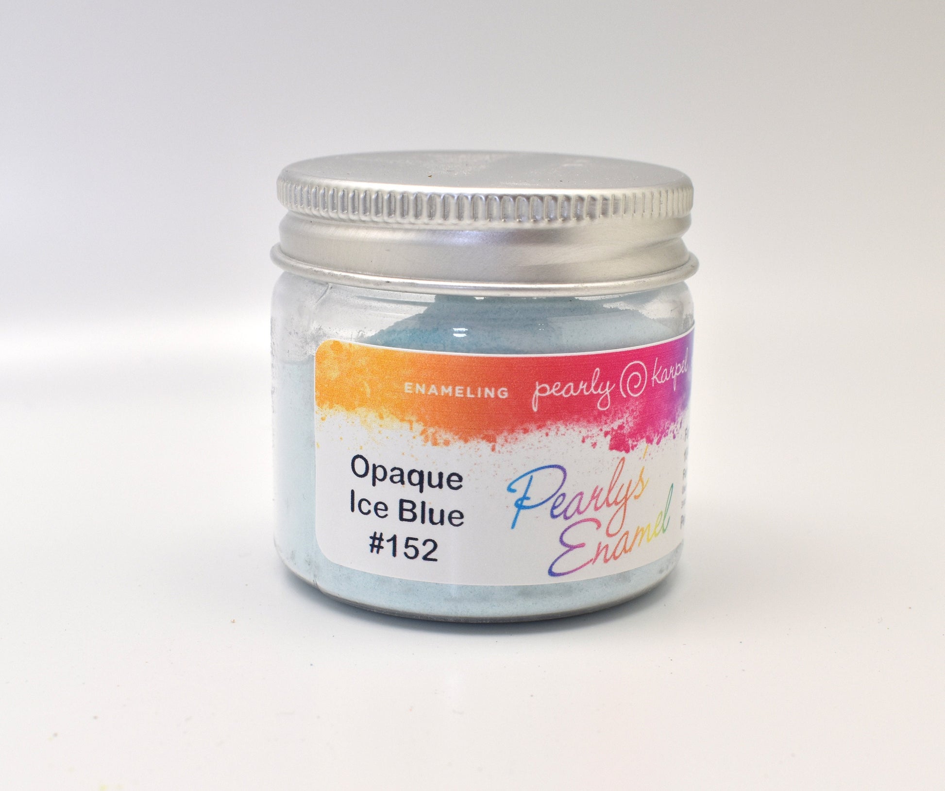 Pearly's Enamel Powder No. 152 Opaque Ice Blue 3oz. (85gr.) Great for torch/kiln/Cloisonné and Wet Packing Enameling