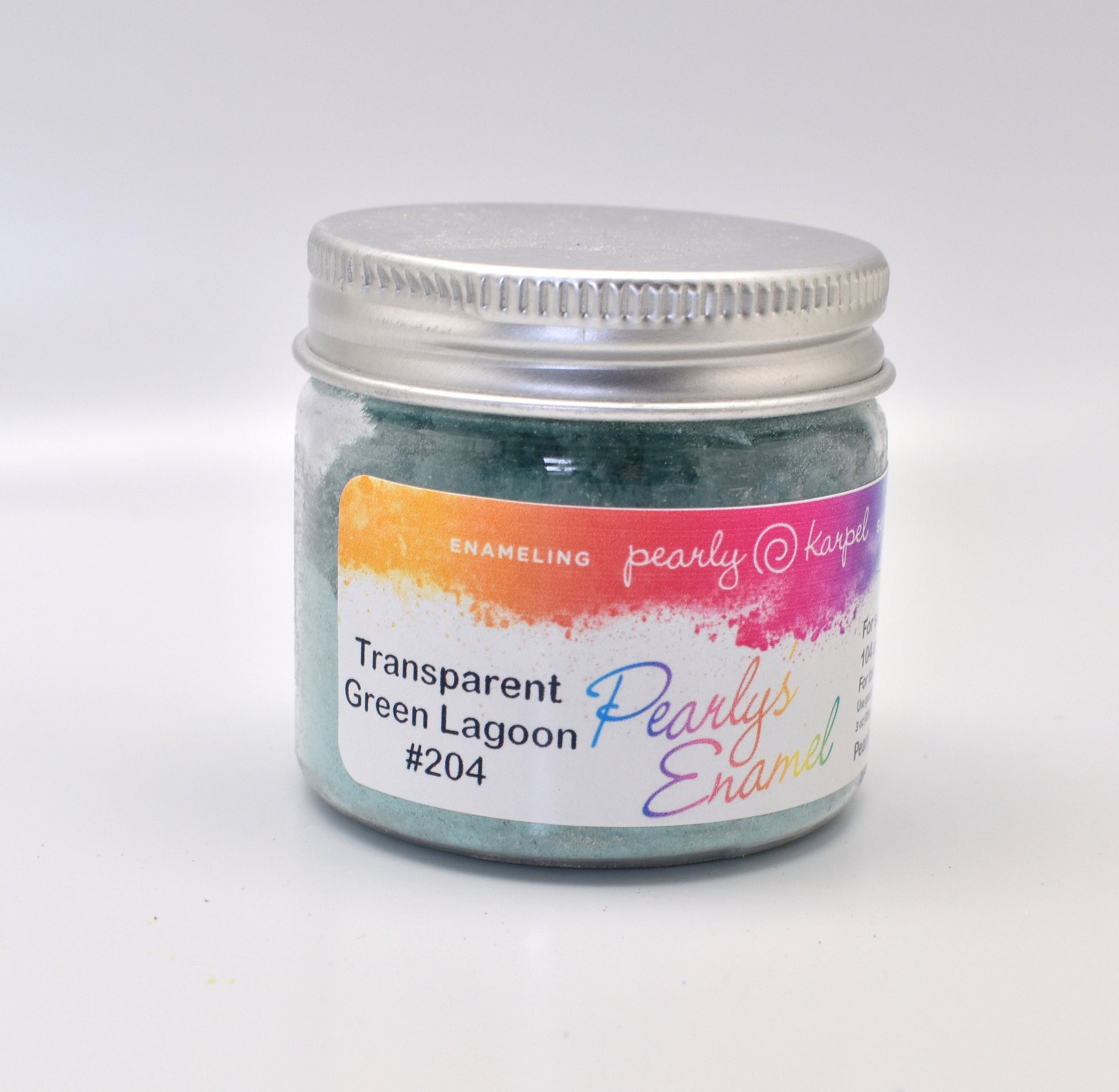 Pearly's Enamel Powder No. 247 Transparent Emerald Green 3oz. (85gr.) Great for torch/kiln/Cloisonné and Wet Packing Enameling