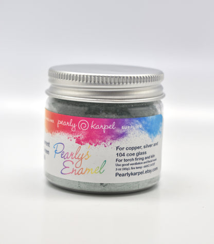 Pearly's Enamel Powder No. 366 Transparent Light Green 3oz. (85gr.) Great also for Cloisonné Enameling/Wet Packing Enamels
