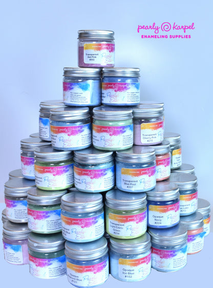 Pearly's Enamel Powder No. 106 Opaque Moss Green 3oz. (85gr.) Great for torch/kiln/Cloisonné and Wet Packing Enameling
