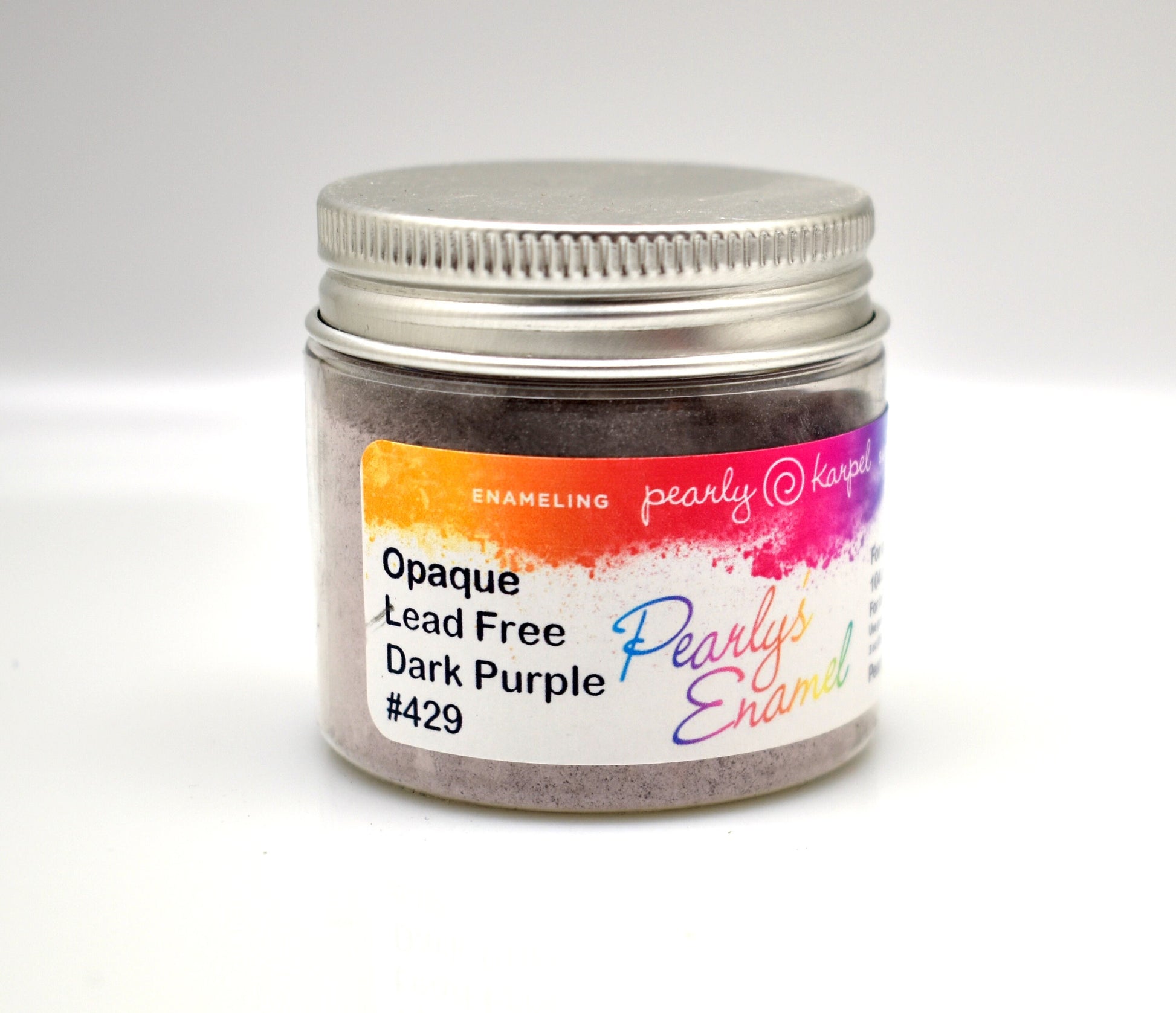Pearly's Enamel Powder No. 429 Transparent dark purple Lead free 3oz. (85gr.) Great for torch/kiln/Cloisonné and Wet Packing Enameling