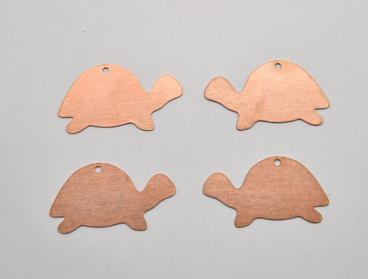 Copper Blanks - 276# Turtle copper blank , stamped enamel , solid copper, stamping blank, personalized , copper blank, raw copper