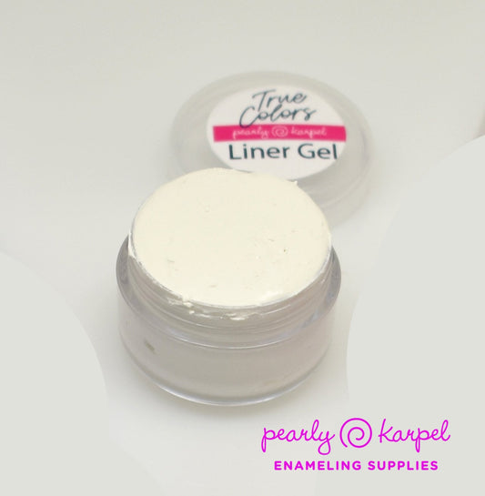 Tools White Liner Gel - lead free - great for adding detailds and contour on enameled components