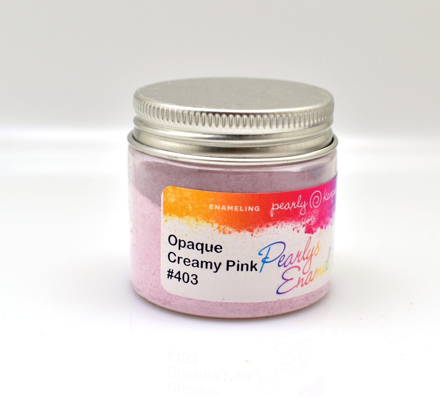 Pearly's Enamel Powder No. 403 Opaque Creamy Pink 3oz. (85gr.) Great for torch/kiln/Cloisonné and Wet Packing Enameling
