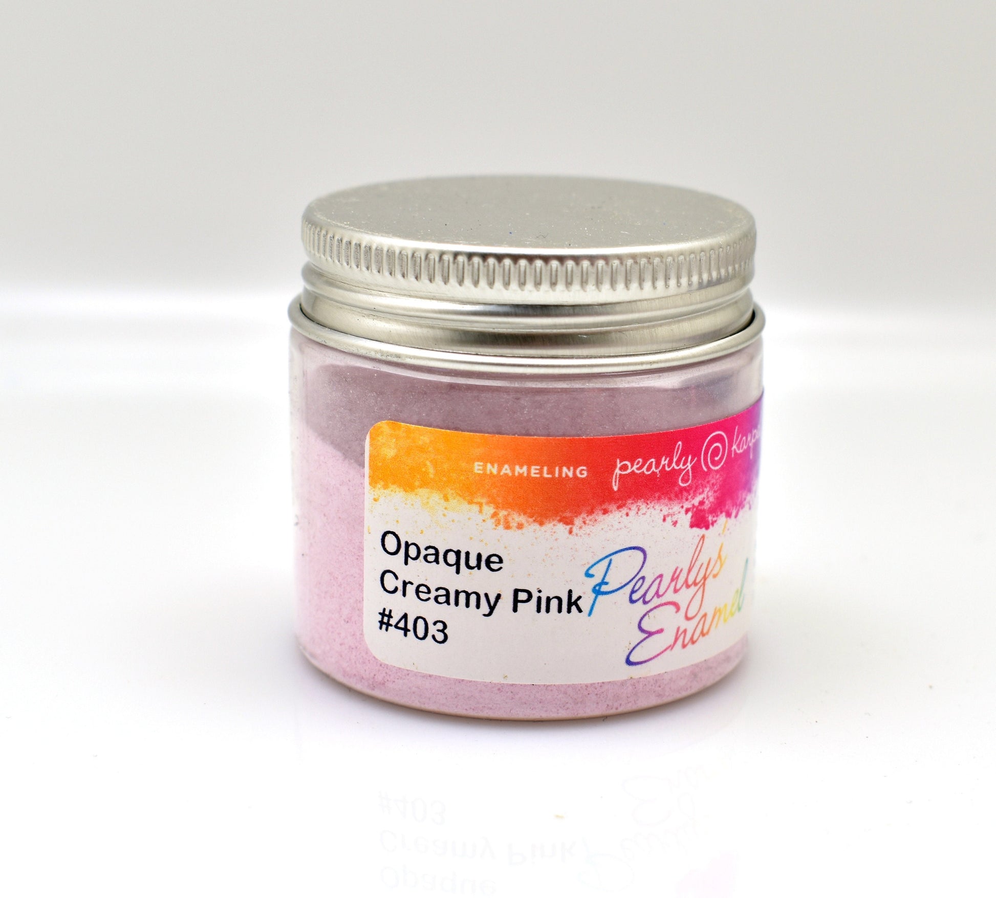 Pearly's Enamel Powder No. 403 Opaque Creamy Pink 3oz. (85gr.) Great for torch/kiln/Cloisonné and Wet Packing Enameling
