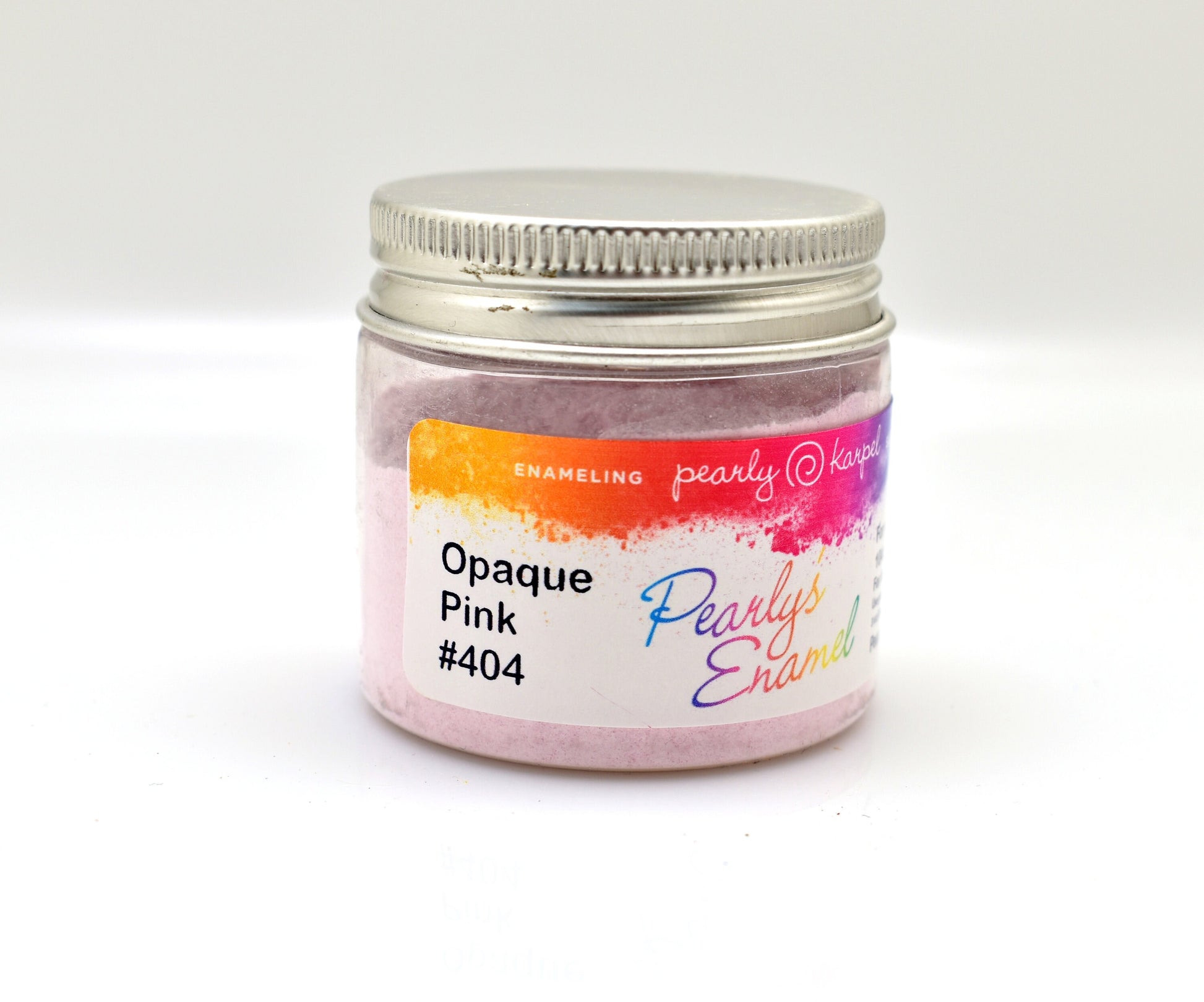 Pearly's Enamel Powder No. 404 Opaque Lead Free Pink 3oz. (85gr.) Great for torch/kiln/Cloisonné and Wet Packing Enameling