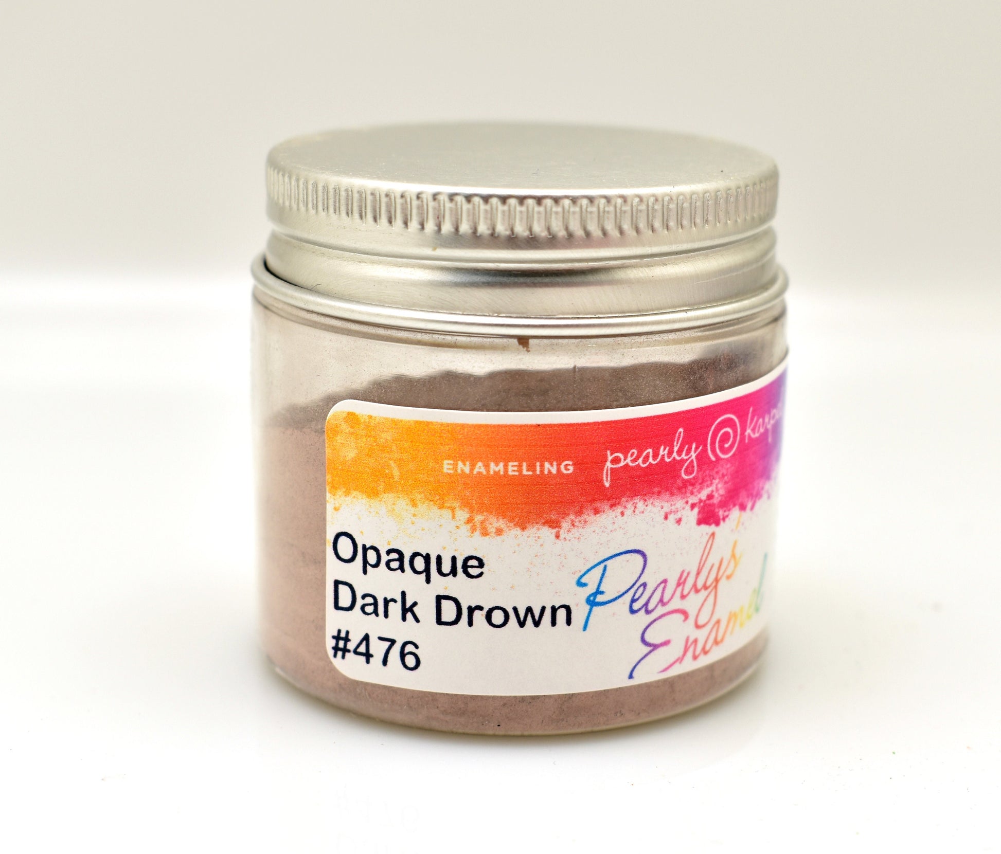 Pearly's Enamel Powder No. 476 Opaque Dark Brown 3oz. (85gr.) Great for torch/kiln/Cloisonné and Wet Packing Enameling