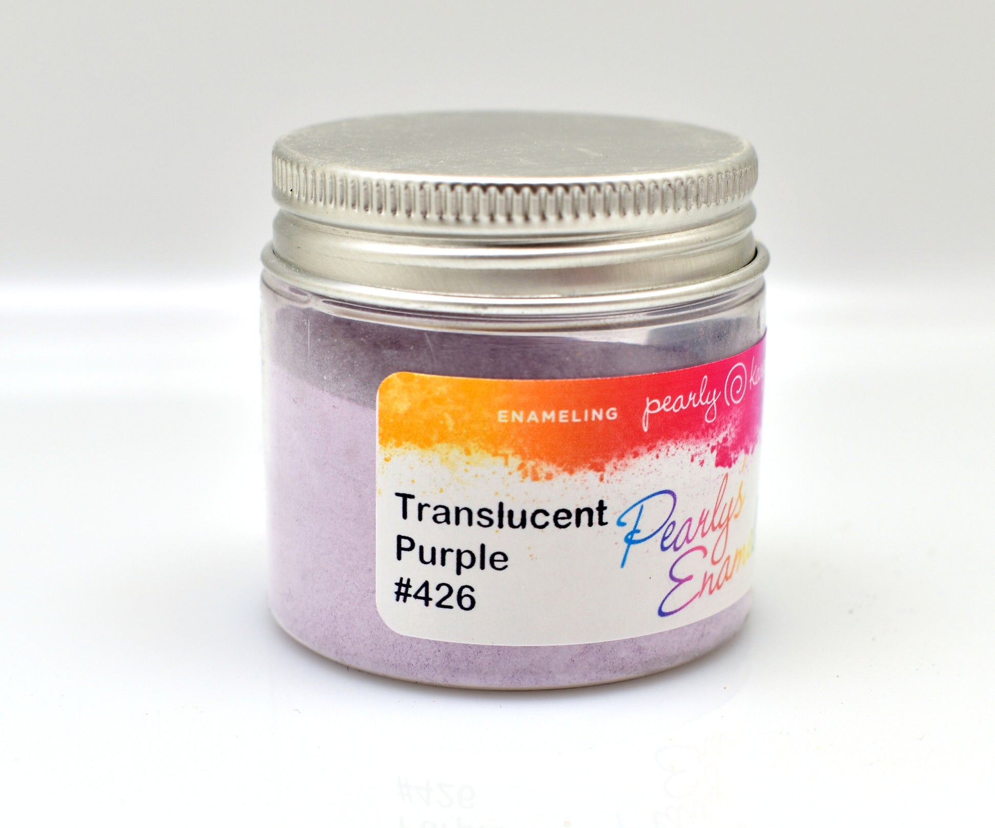 Pearly's Enamel Powder No. 426 Translucent Purple 3oz. (85gr.) Great for torch/kiln/Cloisonné and Wet Packing Enameling