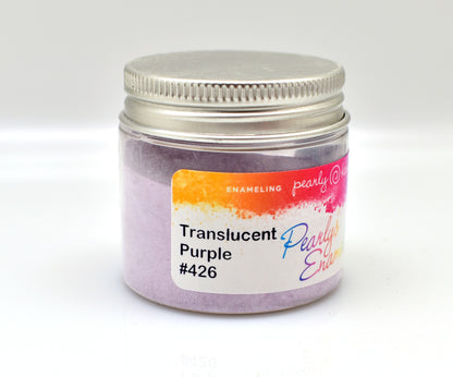 Pearly's Enamel Powder No. 426 Translucent Purple 3oz. (85gr.) Great for torch/kiln/Cloisonné and Wet Packing Enameling