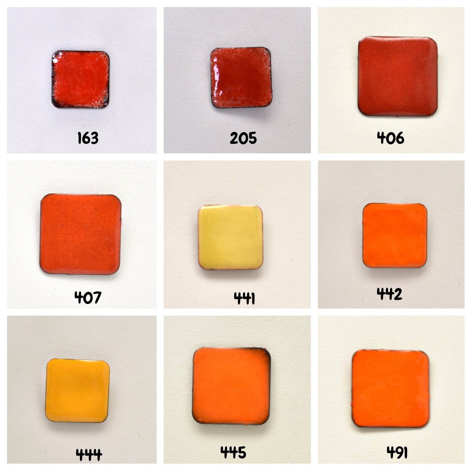 Pearly's Enamel Powder Red/Orange/Yellow 3oz. (85gr.) Great for torch/kiln/Cloisonné and Wet Packing Enameling