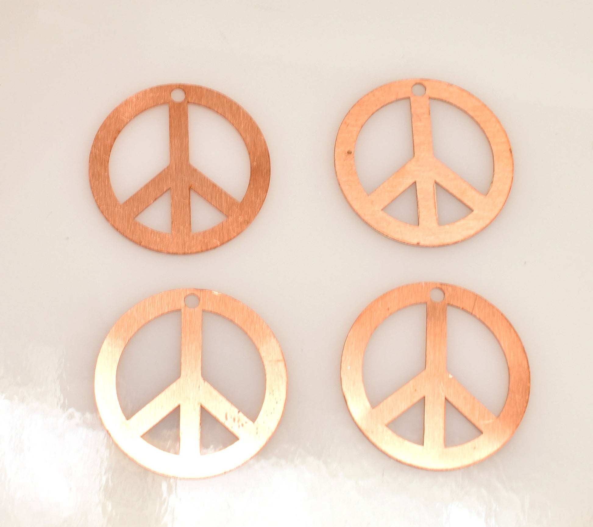 Copper Blanks - 313# Peace copper blank , stamped enamel , solid copper, stamping blank, personalized , copper blank, raw copper