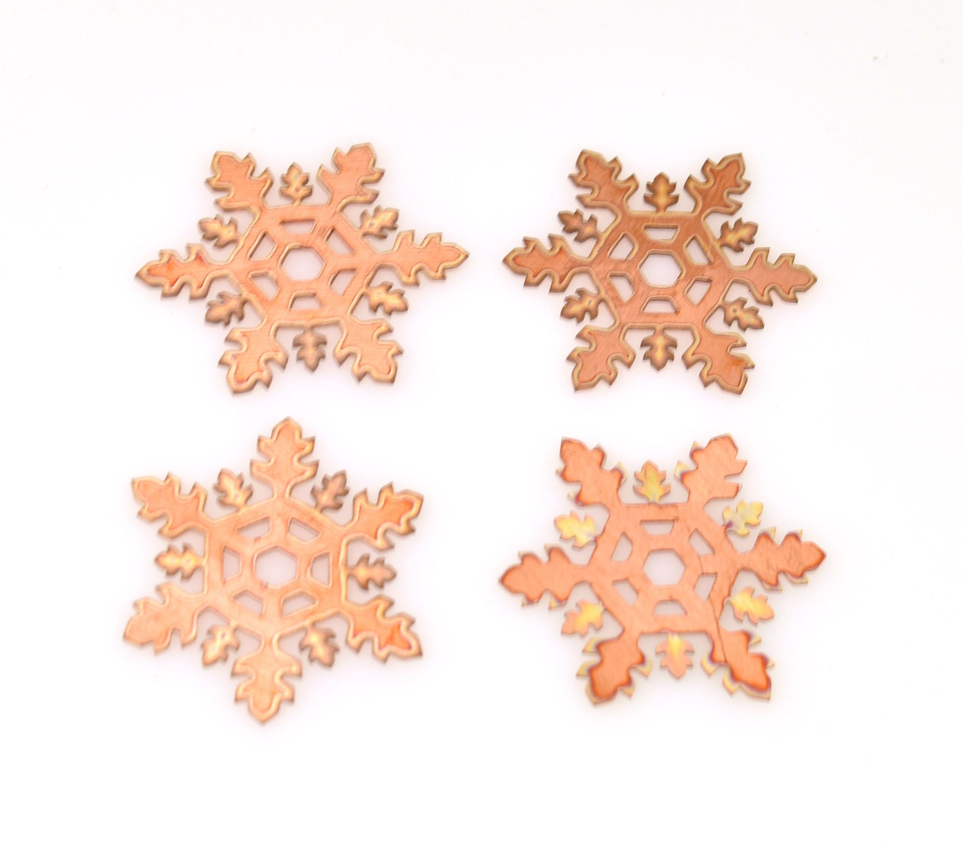 Copper - Sale 319# 30mm Snowflake copper blank , stamped enamel , solid copper, stamping blank, personalized copper blank, raw copper