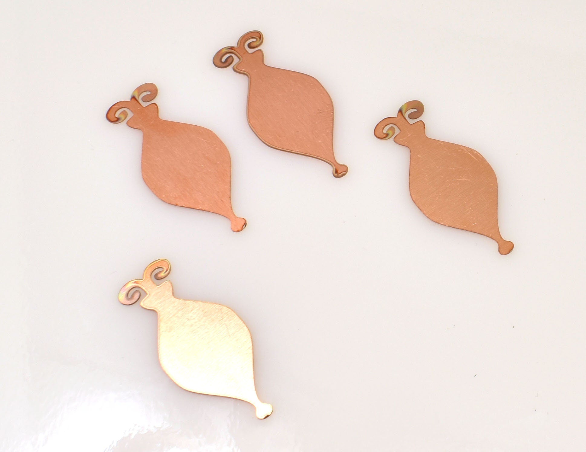 Copper - 316# Christmas Elements copper blank , stamped enamel , solid copper, stamping blank, personalized copper blank, raw copper