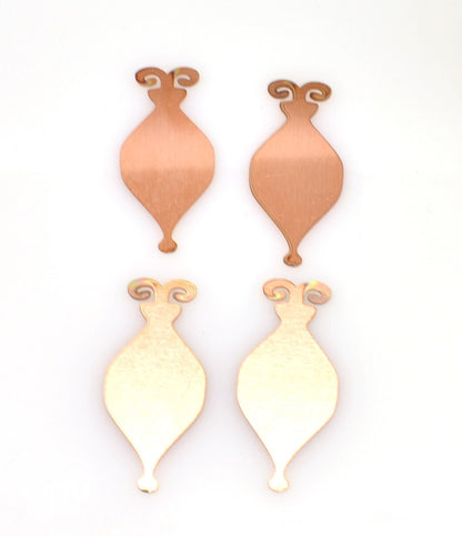 Copper - 316# Christmas Elements copper blank , stamped enamel , solid copper, stamping blank, personalized copper blank, raw copper