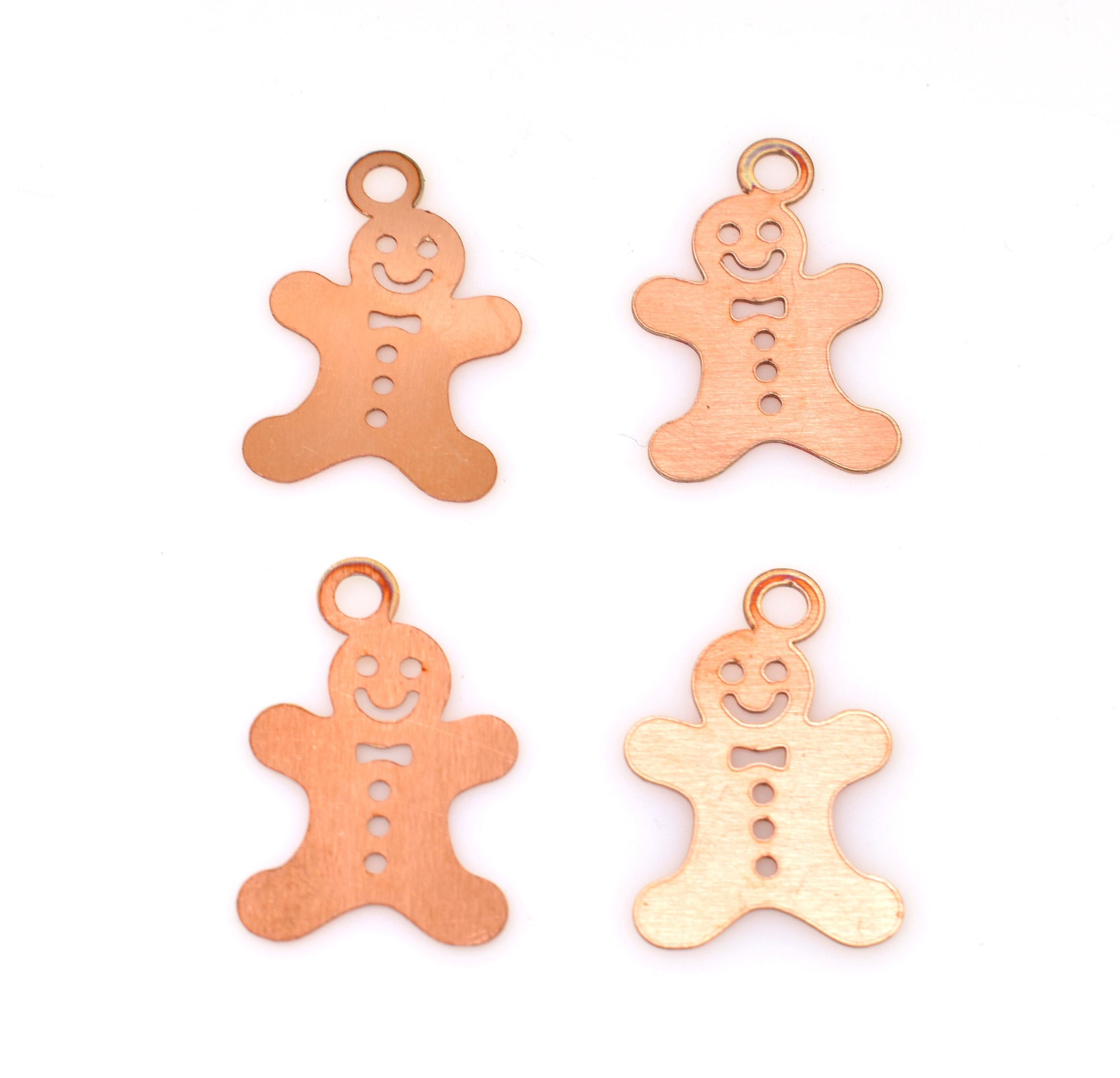 Copper - 321# Christmas gingerbread copper blank , stamped enamel , solid copper, stamping blank, personalized copper blank, raw copper