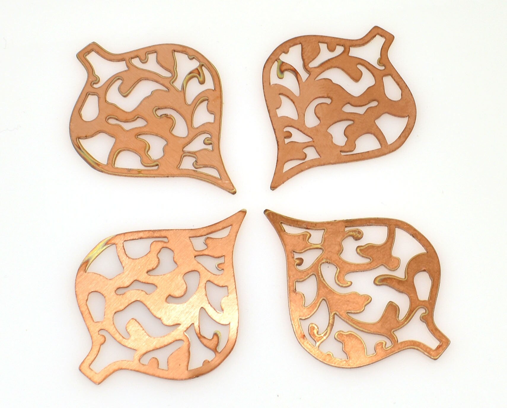 Copper Blanks - 317# Unique copper blank , stamped enamel , solid copper, stamping blank, personalized copper blank, raw copper
