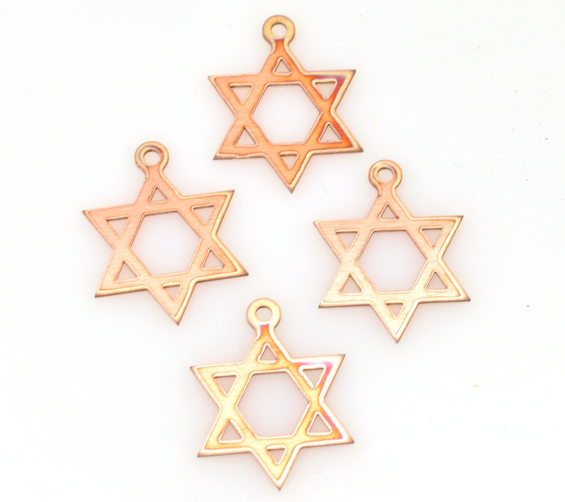 Copper Blanks - 324# David Star - copper blank -24 Gauge, Solid