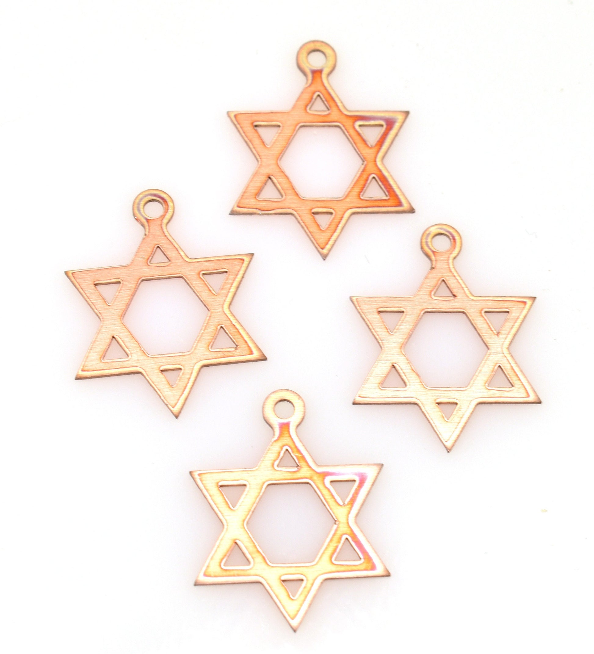 Copper Blanks - 324# David Star - copper blank -24 Gauge, Solid