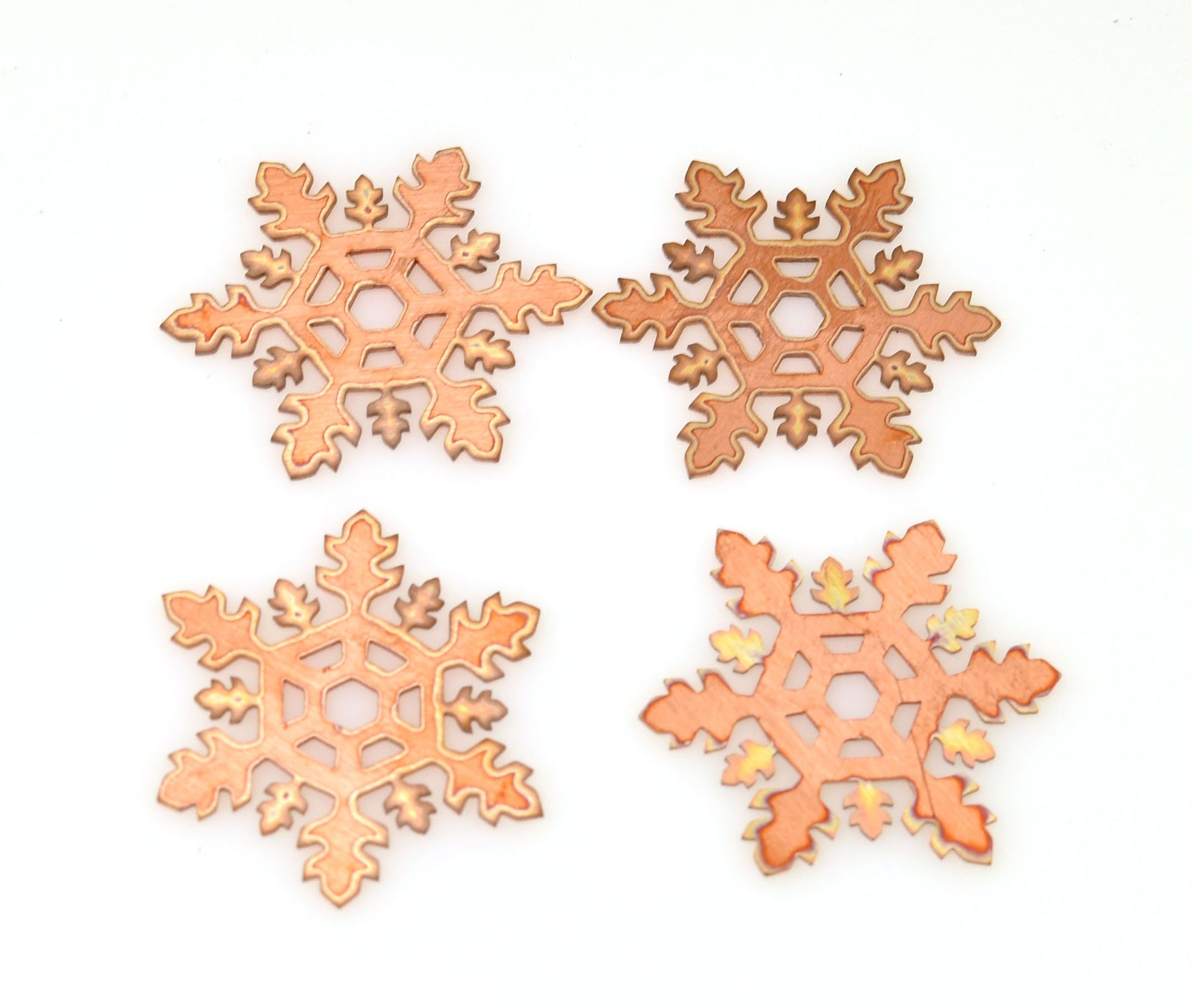 Copper - Sale 319# 30mm Snowflake copper blank , stamped enamel , solid copper, stamping blank, personalized copper blank, raw copper