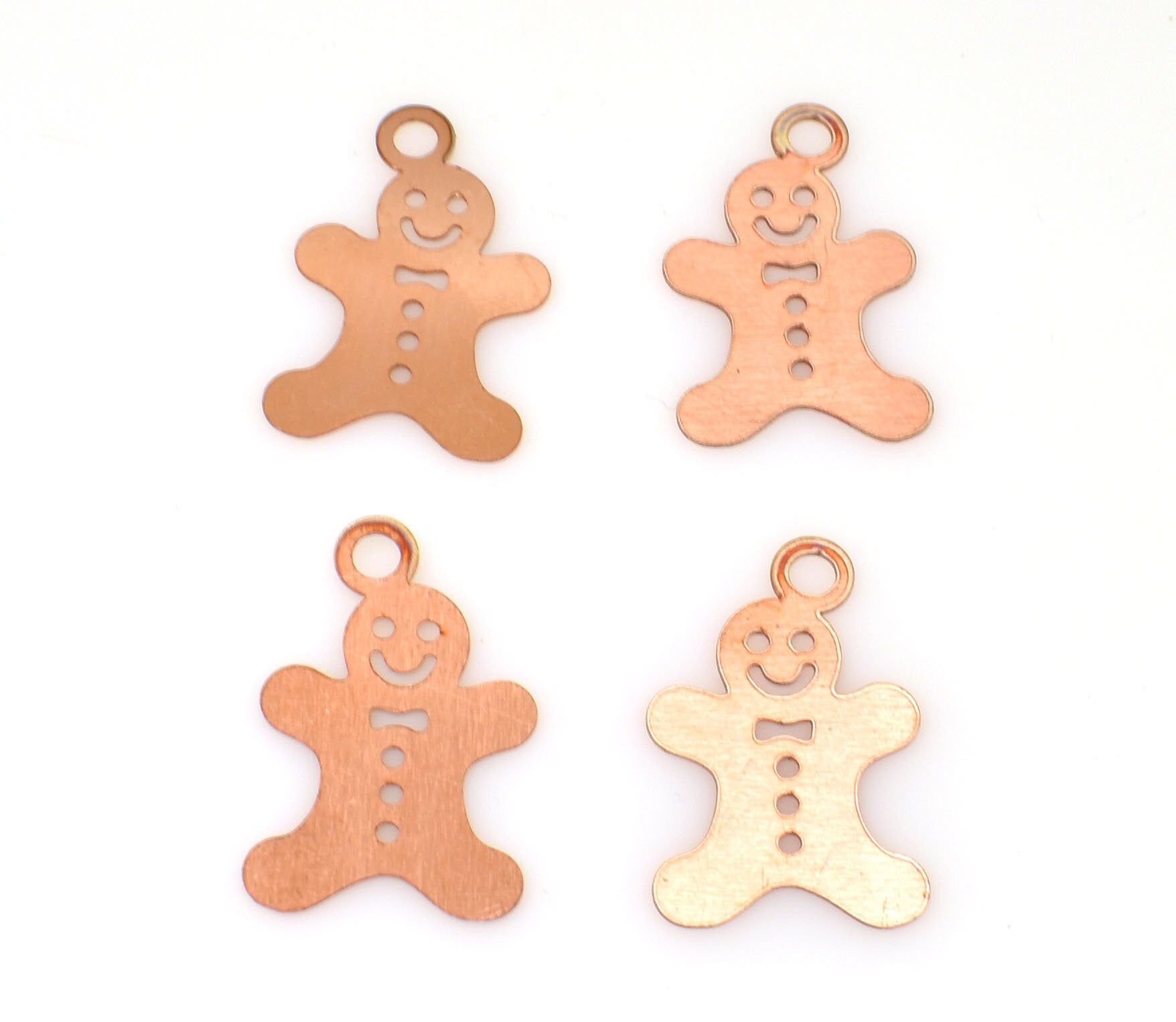 Copper - 321# Christmas gingerbread copper blank , stamped enamel , solid copper, stamping blank, personalized copper blank, raw copper