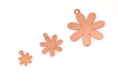 Copper - 204# Flower copper blank, 24ga. copper blank 20mm/30mm/40mm