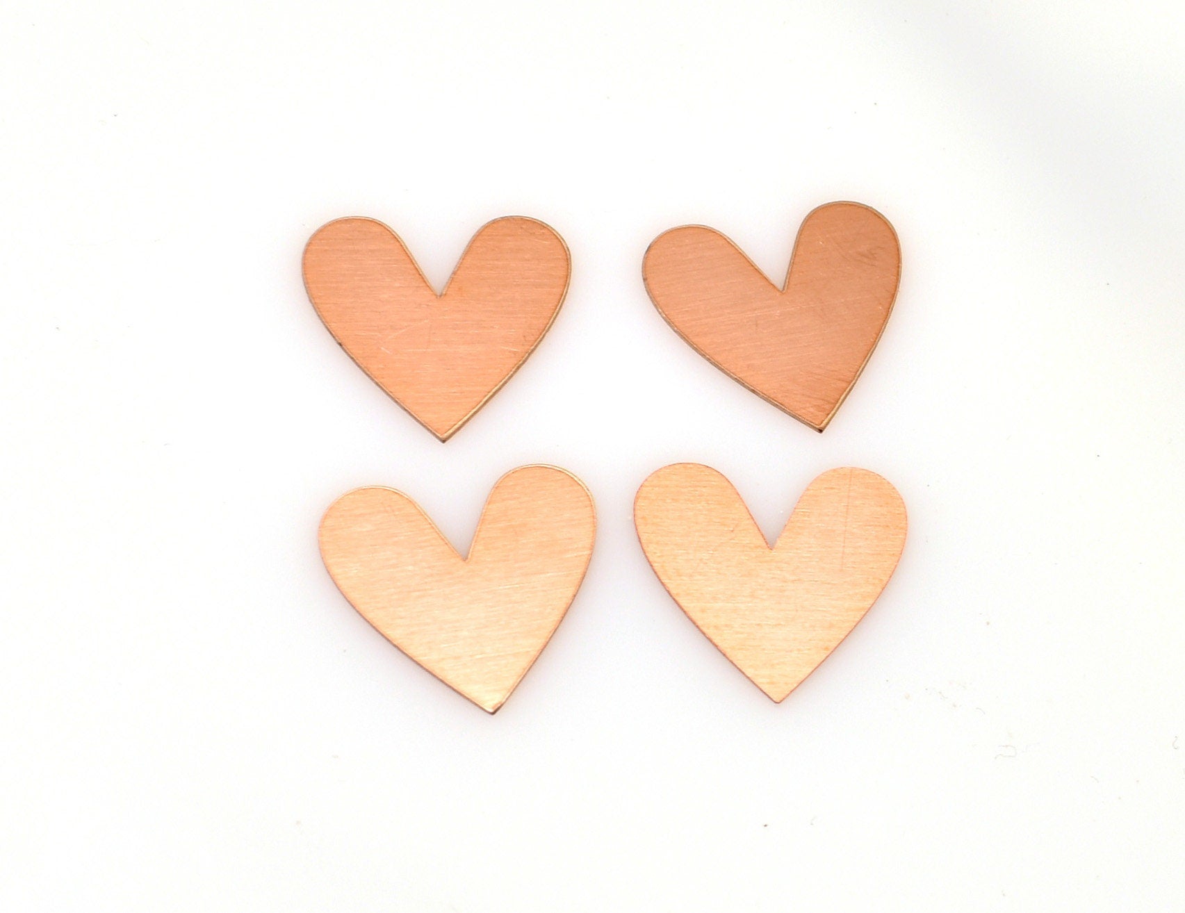 Copper Blanks - 348# Heart copper blank , stamped solid copper, round stamping blank, personalized , copper blank, raw copper