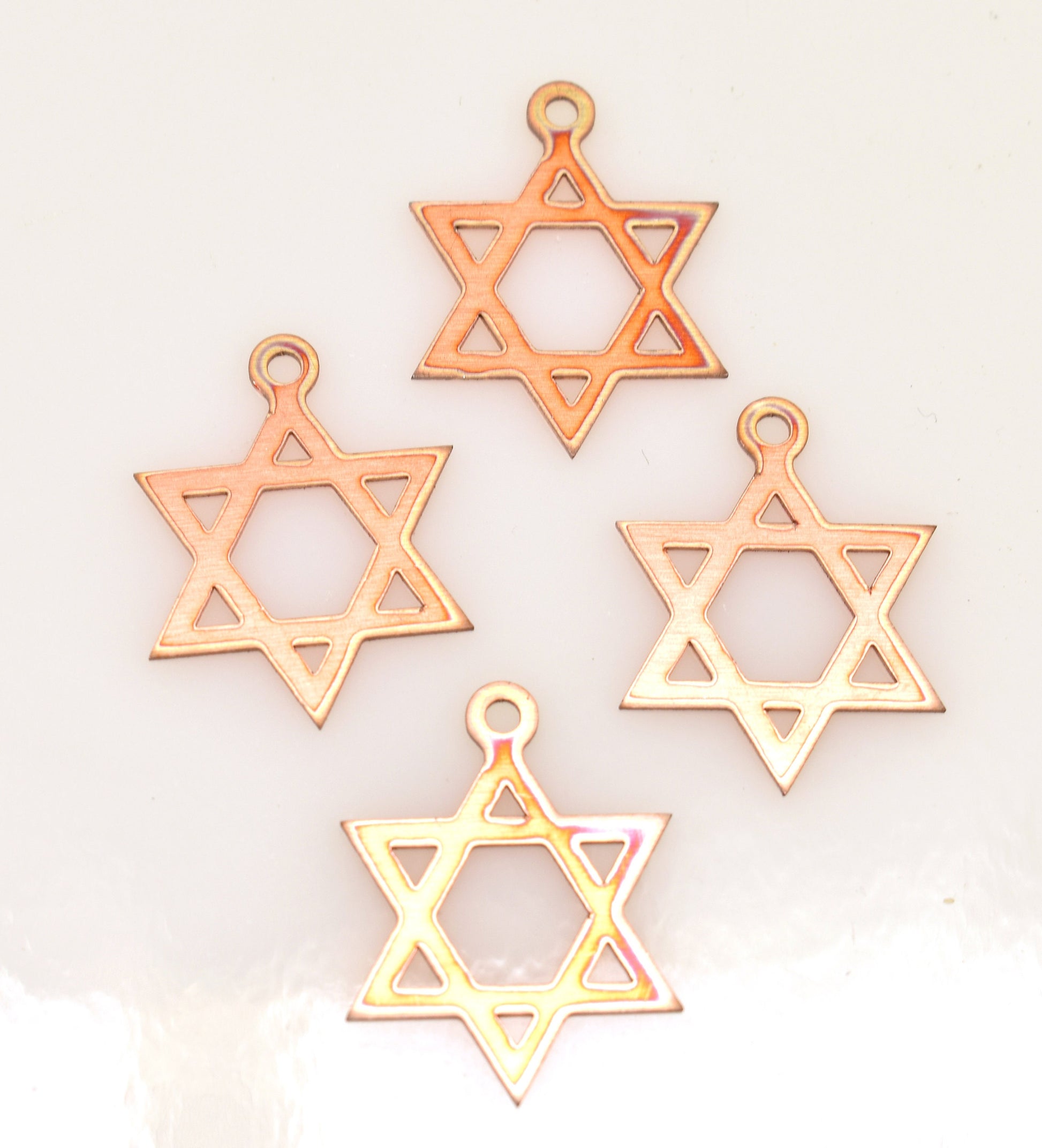 Copper Blanks - 324# David Star - copper blank -24 Gauge, Solid