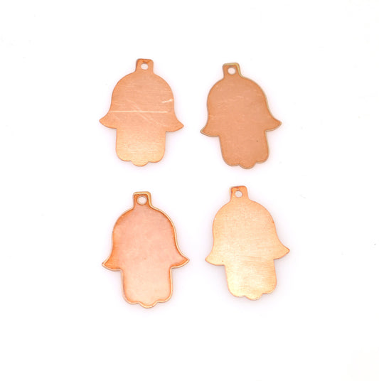 Copper Blanks - 236s# Hamsa copper blank - 24 Gauge, Solid