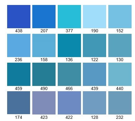 Pearly's Enamel Powder Blue & Turquoise Collection 3oz. (85gr.) Great for torch/kiln/Cloisonné and Wet Packing Enameling