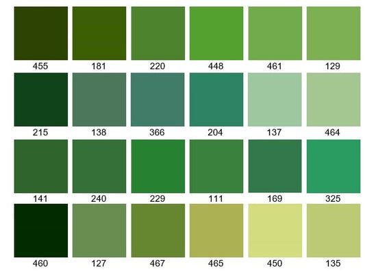 Pearly's Enamel Powder Green Collection 3oz. (85gr.) Great for torch/kiln/Cloisonné and Wet Packing Enameling