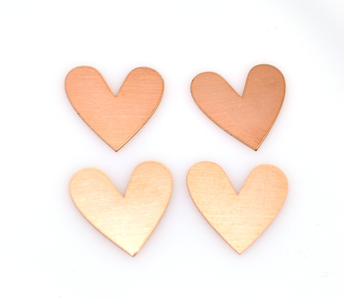 Copper Blanks - 348# Heart copper blank , stamped solid copper, round stamping blank, personalized , copper blank, raw copper