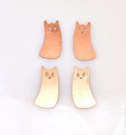 Copper Blanks - 362# Cat copper blank , stamped solid copper, round stamping blank, personalized , copper blank, raw copper
