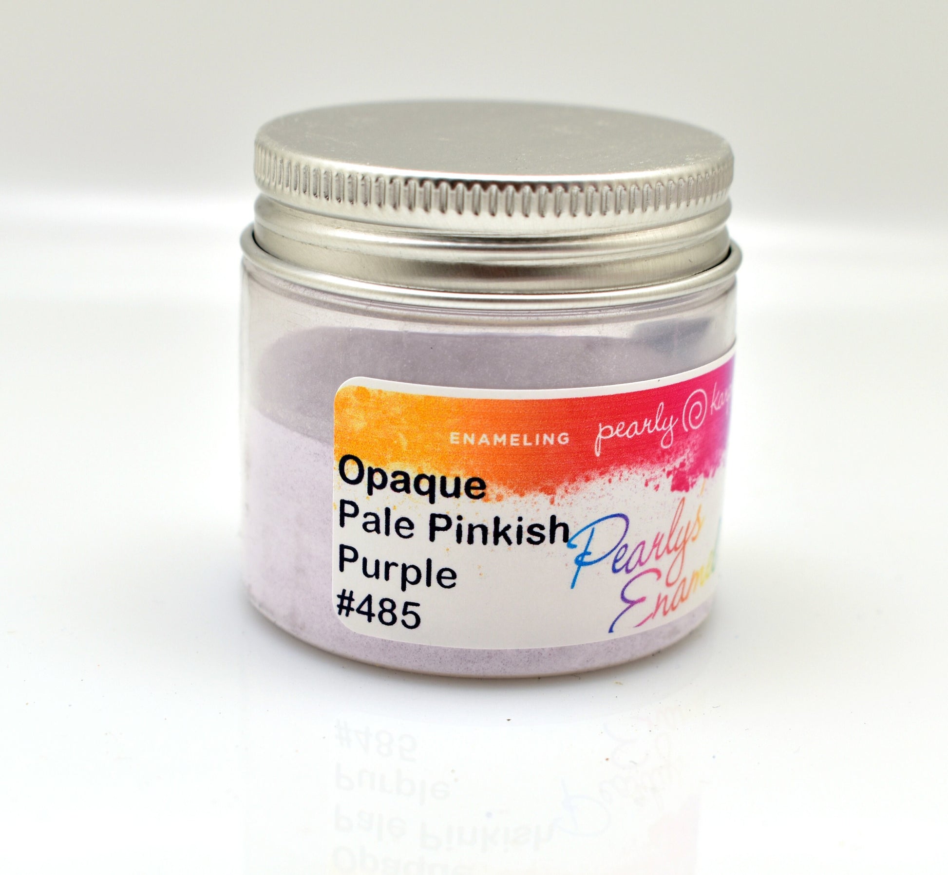 Pearly's Enamel Powder No. 485 Opaque pale pinkish purple 3oz. (85gr.) Great for torch/kiln/Cloisonné and Wet Packing Enameling