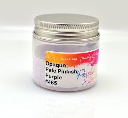 Pearly's Enamel Powder No. 485 Opaque pale pinkish purple 3oz. (85gr.) Great for torch/kiln/Cloisonné and Wet Packing Enameling