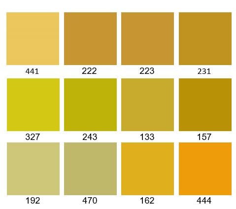 Pearly's Enamel Powder Yellow Collection 3oz. (85gr.) Great for torch/kiln/Cloisonné and Wet Packing Enameling