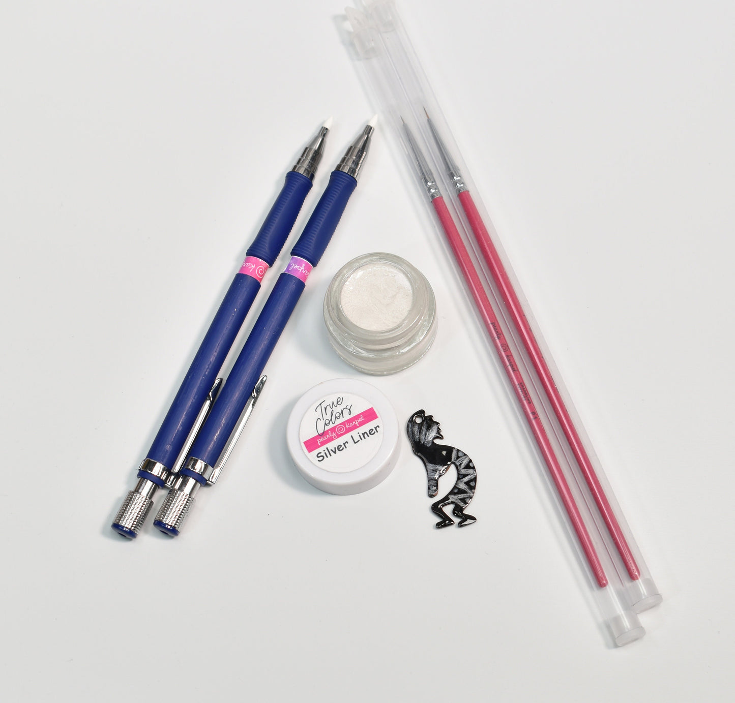 Paints - Silver Liner Kit - lead free - great for adding metallic detailds and contour on enameled components