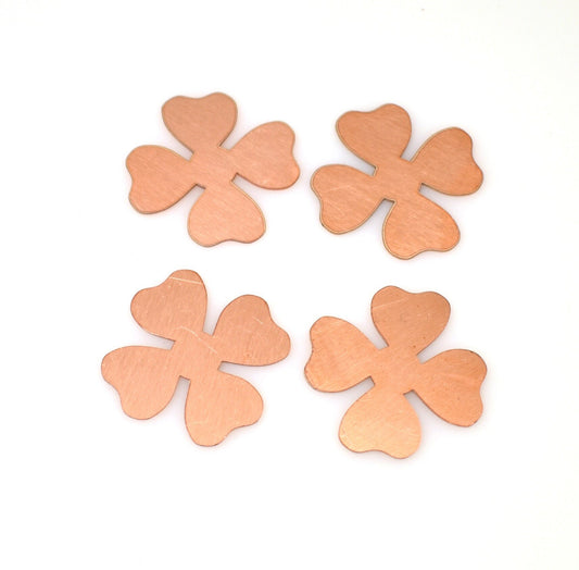 Copper Blanks - 337# New Flowers Copper blank , stamped enamel , solid copper, stamping blank, personalized copper blank, raw copper