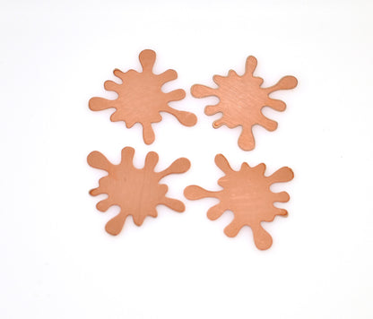 Copper - Sale 329# 35mm New Splash Copper blank , stamped enamel , solid copper, stamping blank, personalized copper blank, raw copper