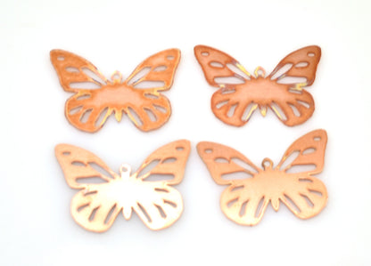Copper Blanks - 370# Butterfly copper blank 24 Gauge, Solid 40mm