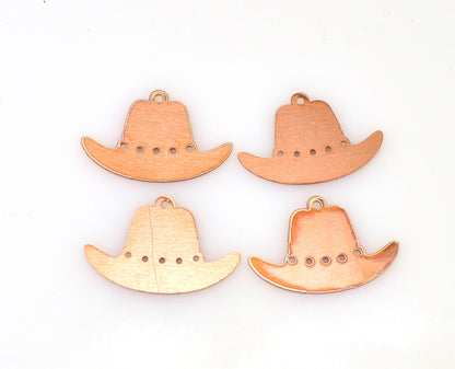 Copper Blanks - 376# Cowboy Hat copper blank 24 Gauge, Solid