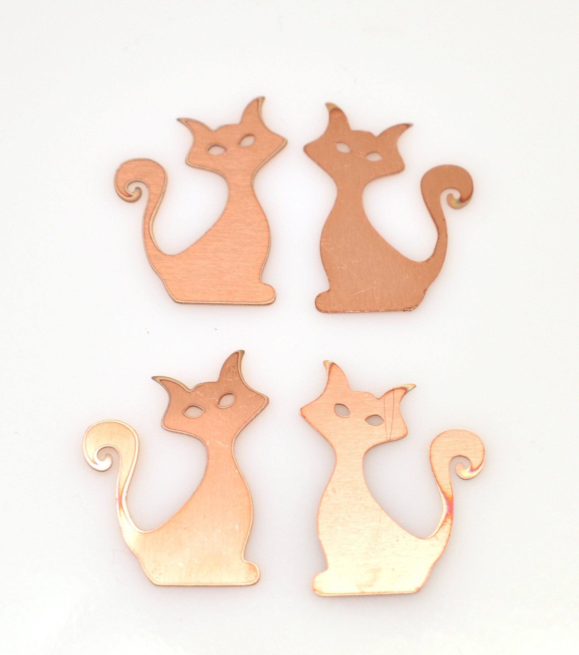 Copper - 331# Cat copper blank , stamped solid copper, round stamping blank, personalized , copper blank, raw copper