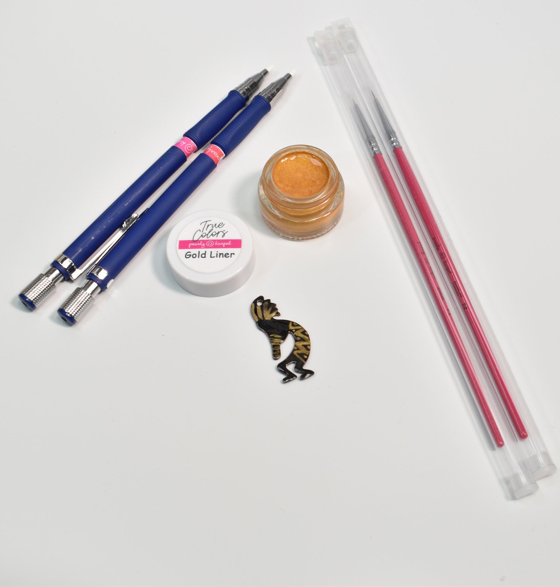 Paints - Gold Liner Kit -lead free - great for adding metallic detailds and contour on enameled components